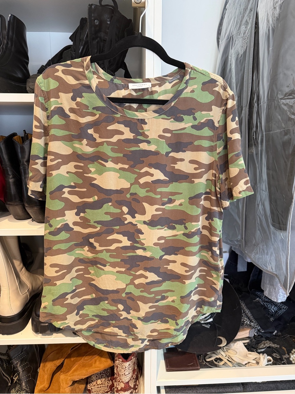 Camo Short Sleeve Tee - Green/Brown